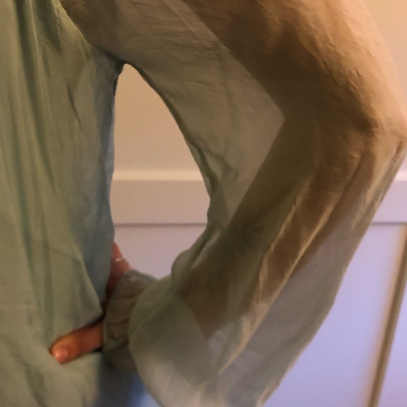 SOLD! Made in Italy Silk blouse - Picture 3 of 4